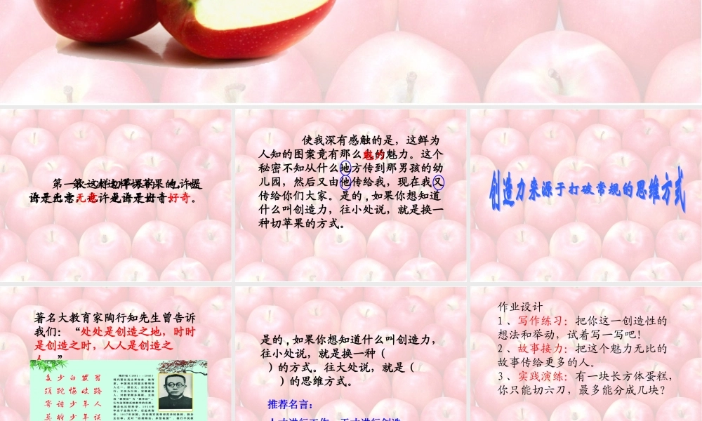 苹果里的五角星李畅