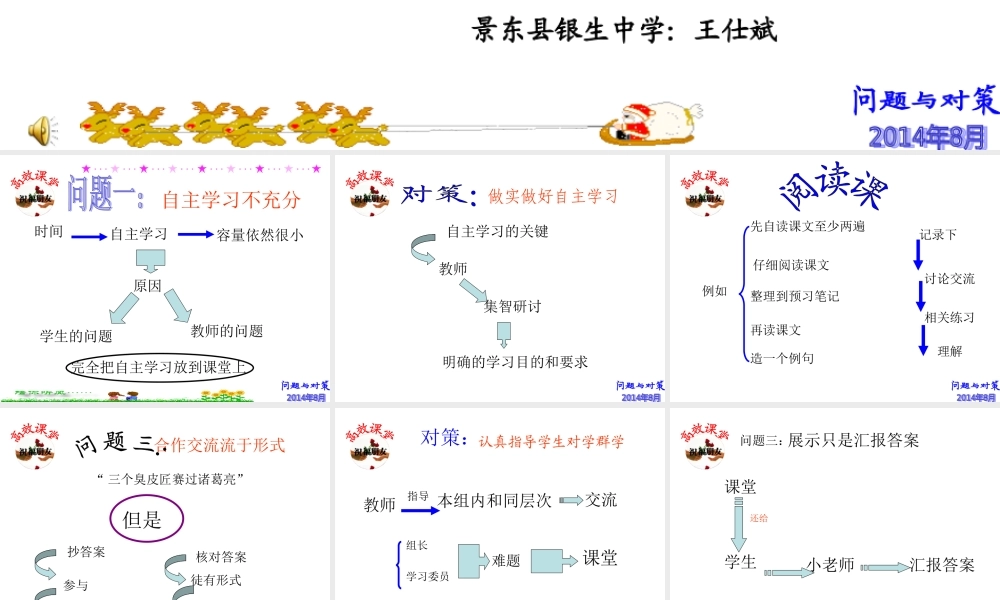 问题与对策讲座
