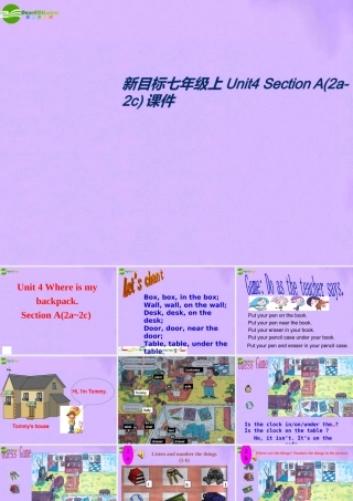 七年级英语上册 Unit4 Section A2a-2c课件 人教新课标版 课件