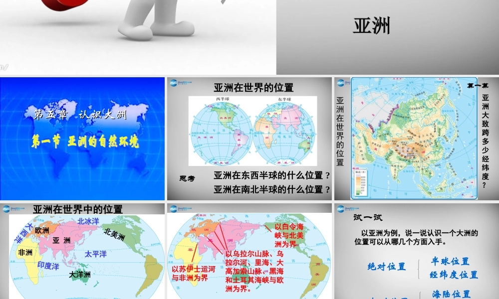 八年级地理下册 第五章 第一节 亚洲的自然环境课件 中图版 课件