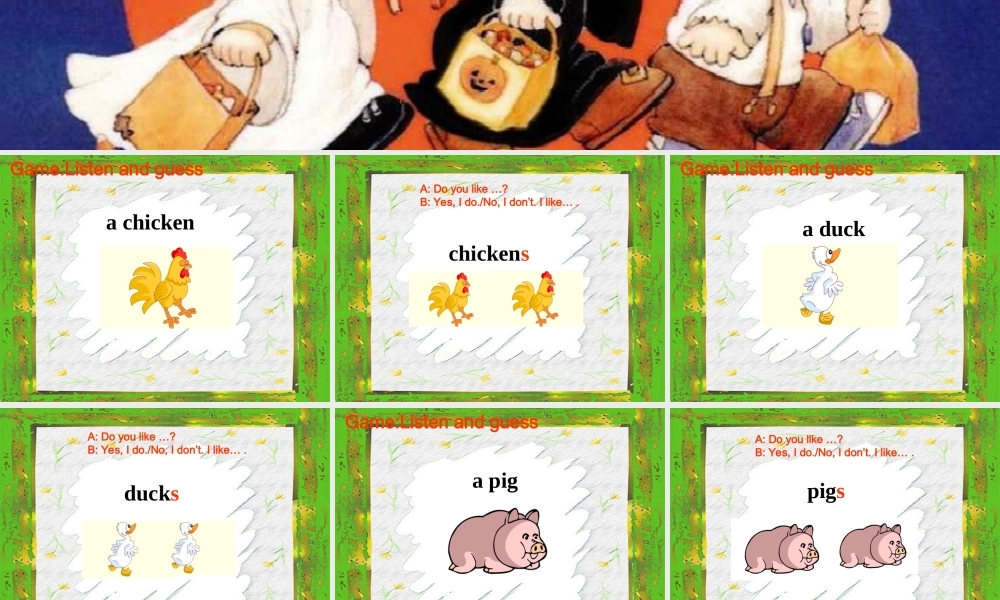 牛津小学英语5A-Unit4-Halloween--A部分课件