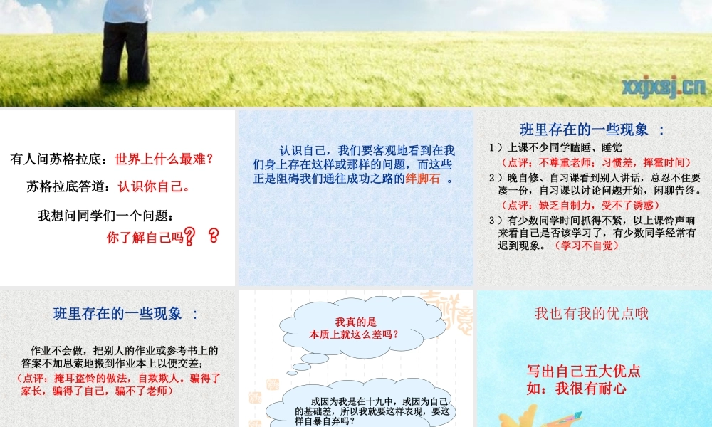 正视自己改变自己