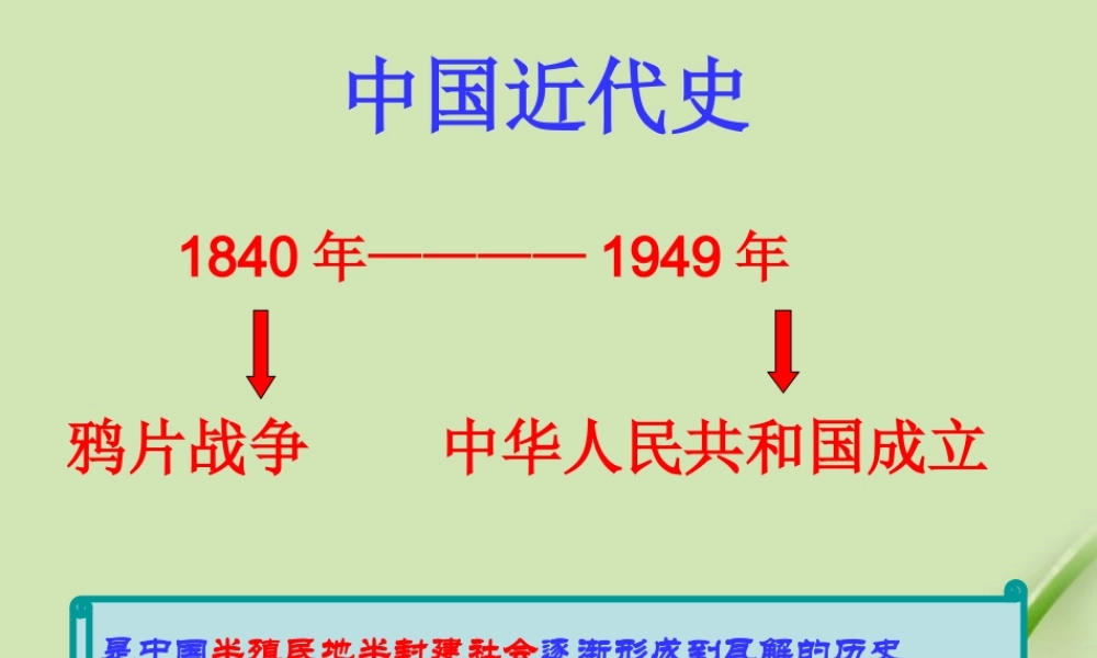 八年级历史上册 (鸦片战争)公开课课件 北师大版 课件