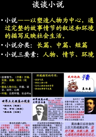 【完美课件系列】我的叔叔于勒1