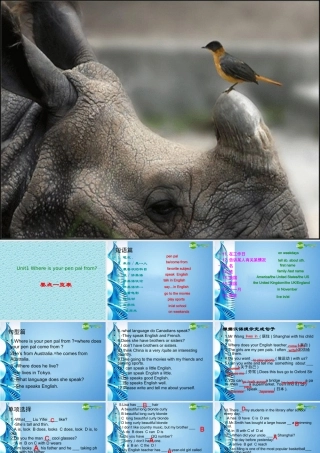 七年级英语下册 Revise Unit1课件 人教新目标版 课件