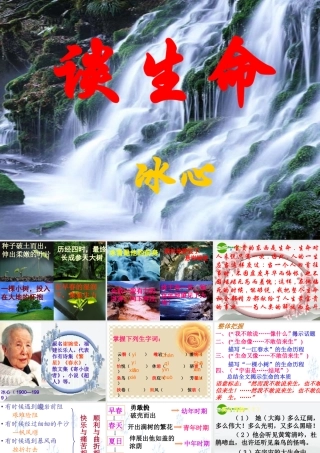 九年级语文下册 谈生命课件 人教新课标版 课件