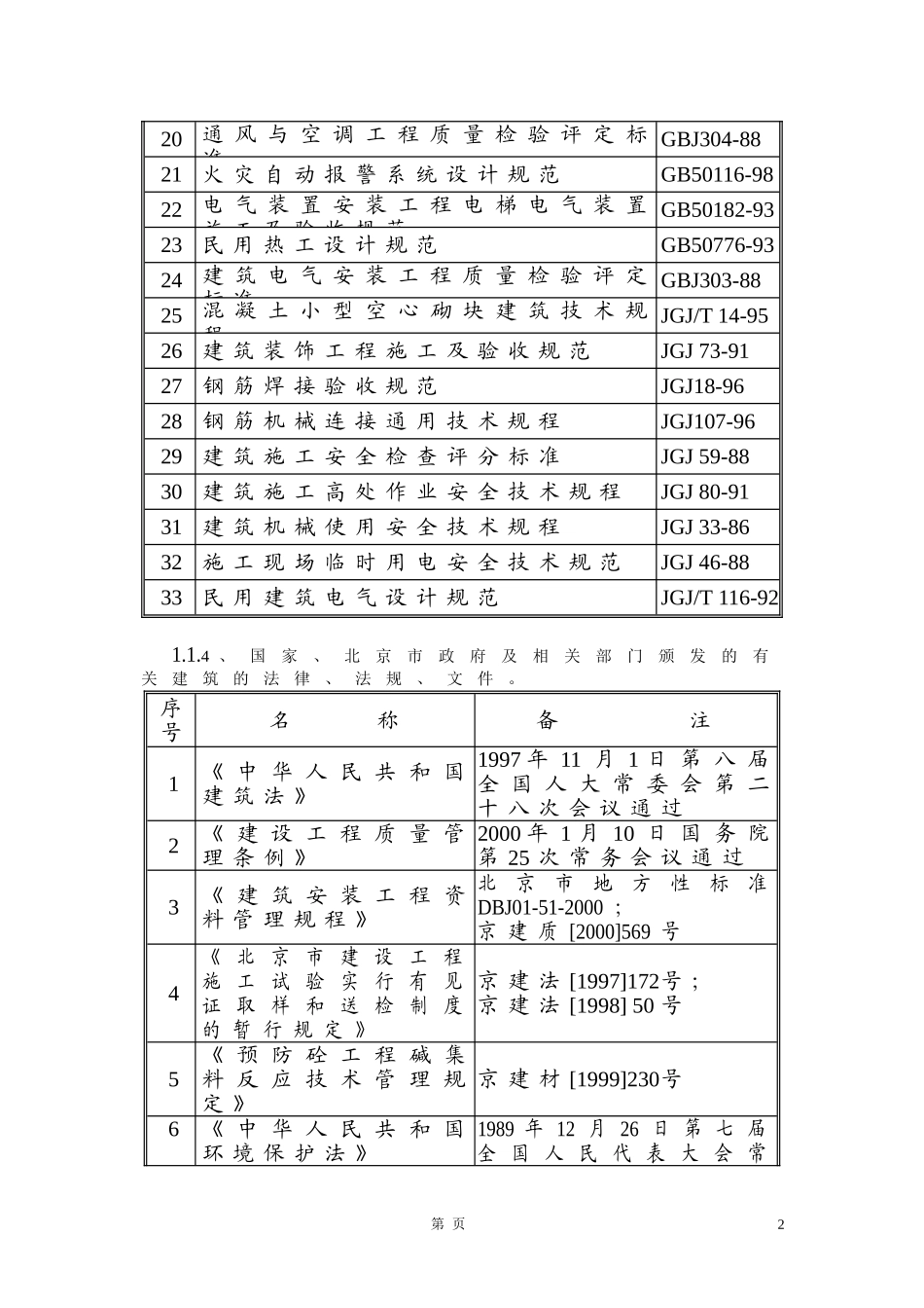 【精编施组方案】北京某住宅小区工程施工组织设计_第3页