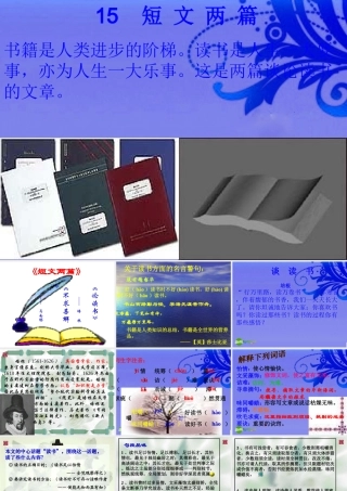 九年级语文上册(短文两篇·谈读书·不求甚解)优秀课件(39页) 人教新课标版 课件