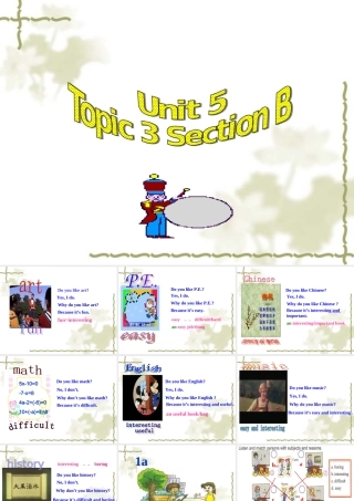 七年级英语Unit5 Topic 3 Section B 课件湘教版 课件
