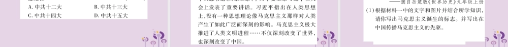 中考历史复习 第一篇 教材系统复习 第3板块 中国现代史 第5单元 实现中华民族伟大复兴(讲解)课件