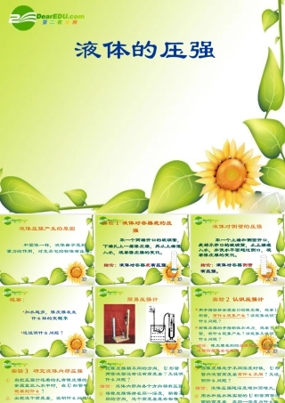 九年级物理：二、液体压强课件(人教新课标版) 课件