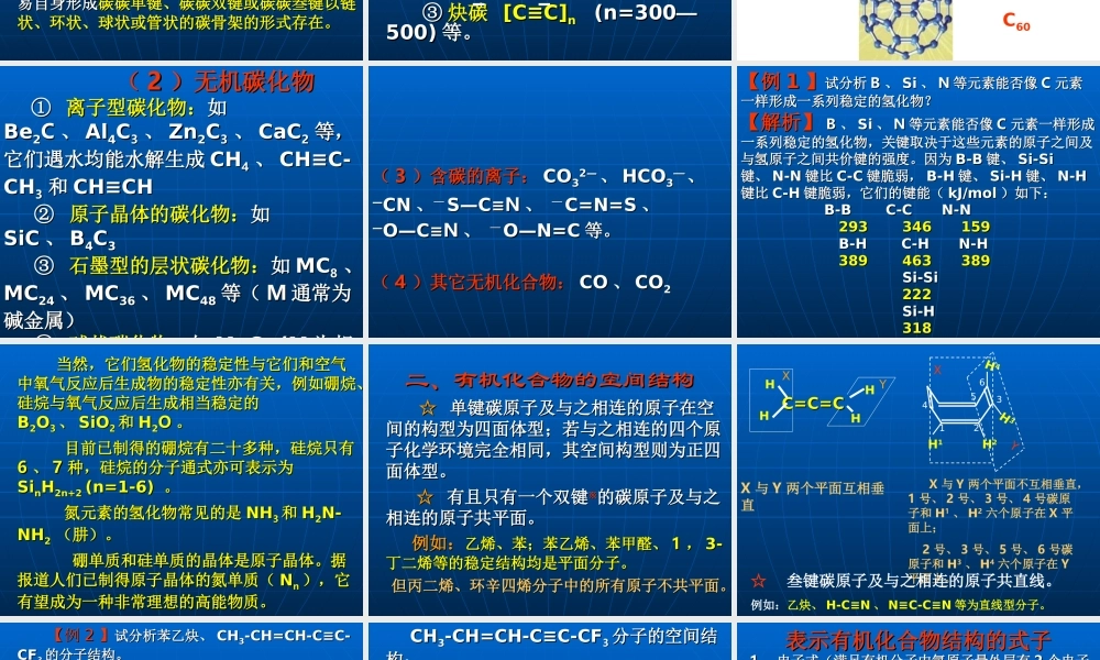 有机化学基础专题复习精品课件