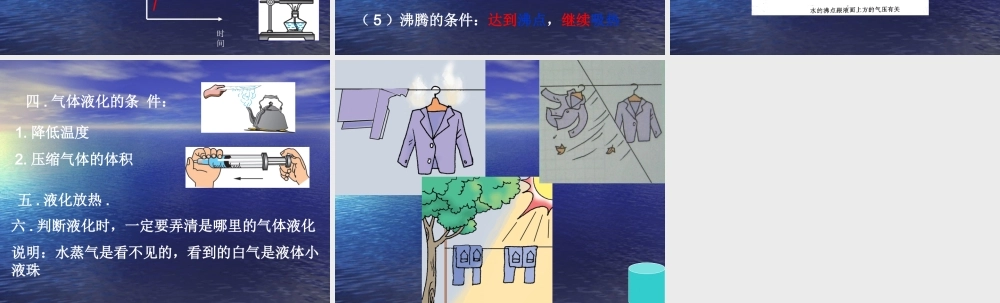 八年级物理上册 1.4(汽化和液化)课件 北师大版 课件