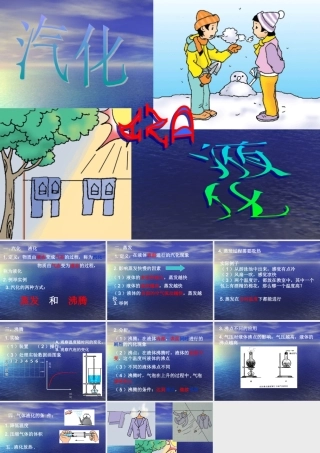 八年级物理上册 1.4(汽化和液化)课件 北师大版 课件