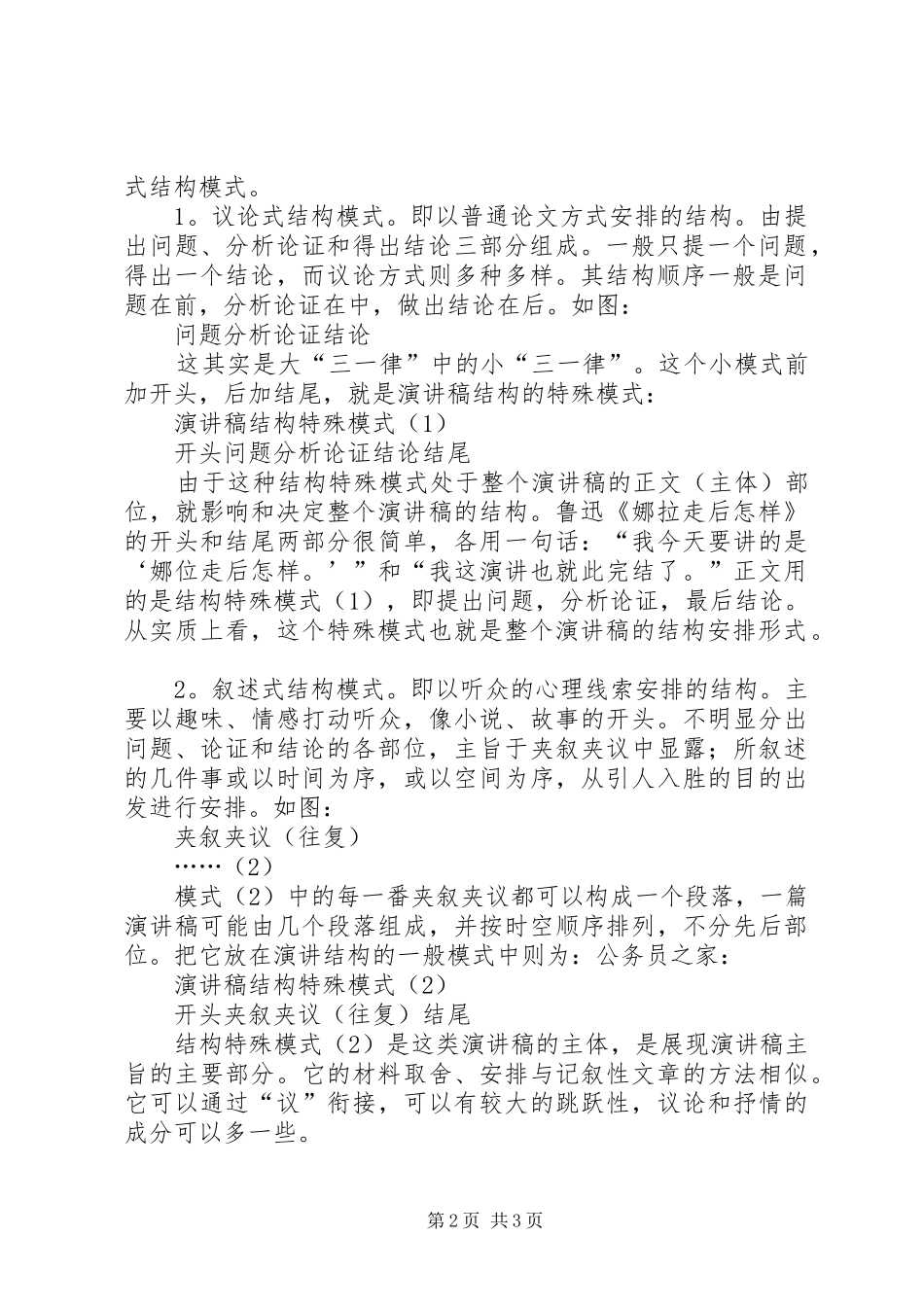 演讲稿的结构安排_第2页