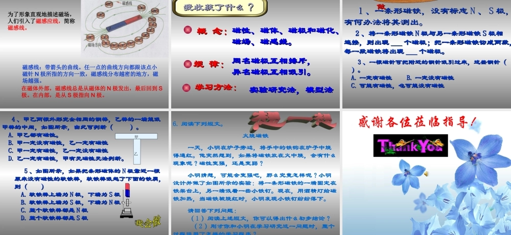 九年级物理磁是什么课件沪科版全册 课件