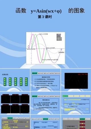 教师说课比赛课件 函数y=Asinwxφ的图象 课件