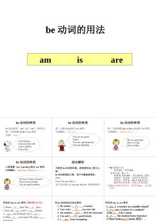 be动词用法总结(课件)