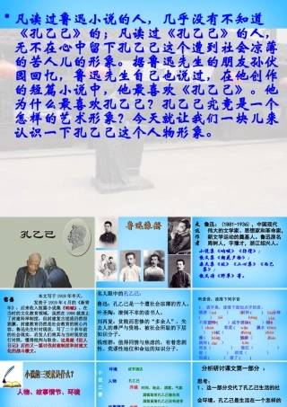 广东省东莞市石碣镇四海之星学校九年级语文下册 第5课(孔乙己)课件 新人教版 课件