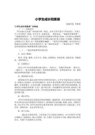 小学生成长档案袋 (6)