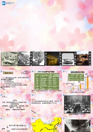 山东省泰安市新泰八年级历史下册 第4课(工业化的起步)课件 新人教版 课件
