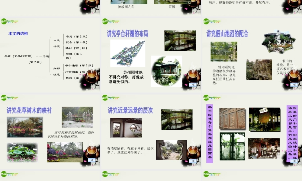 八年级语文上册(苏州园林)课件1 苏教版 课件