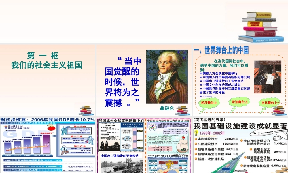 九年级政治 我们的社会主义祖国课件(1) 人教新课标版 课件