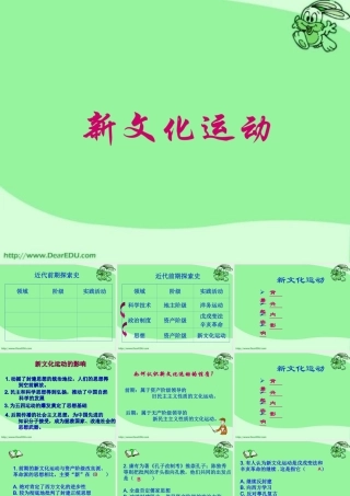 八年级历史第9课 新文化运动课件 人教版 课件