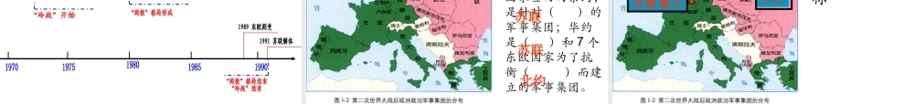 九年级历史与社会全册 第一单元第一课第一框 两极 与 冷战 课件 人教版 课件