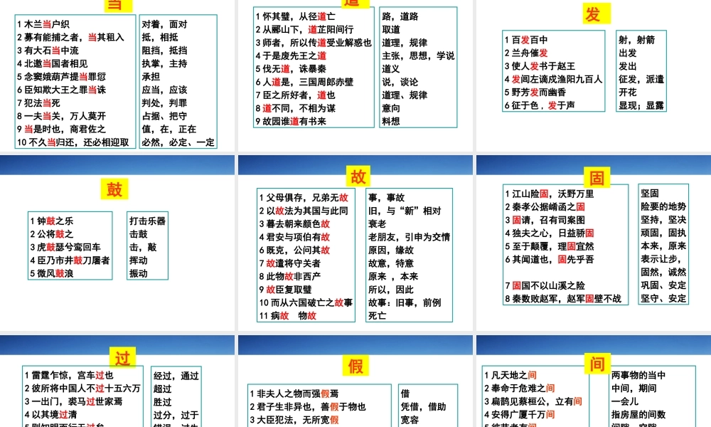 《文言词语与句式》课件