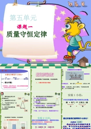 AA课题一质量守恒定律-ppt