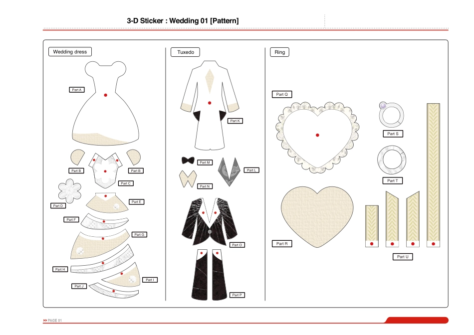 3D贴纸：结婚礼服_第2页