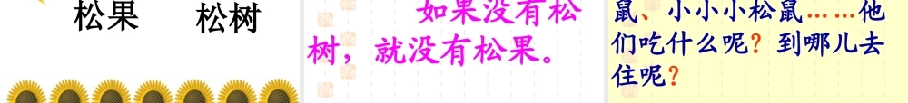 、松鼠和松果
