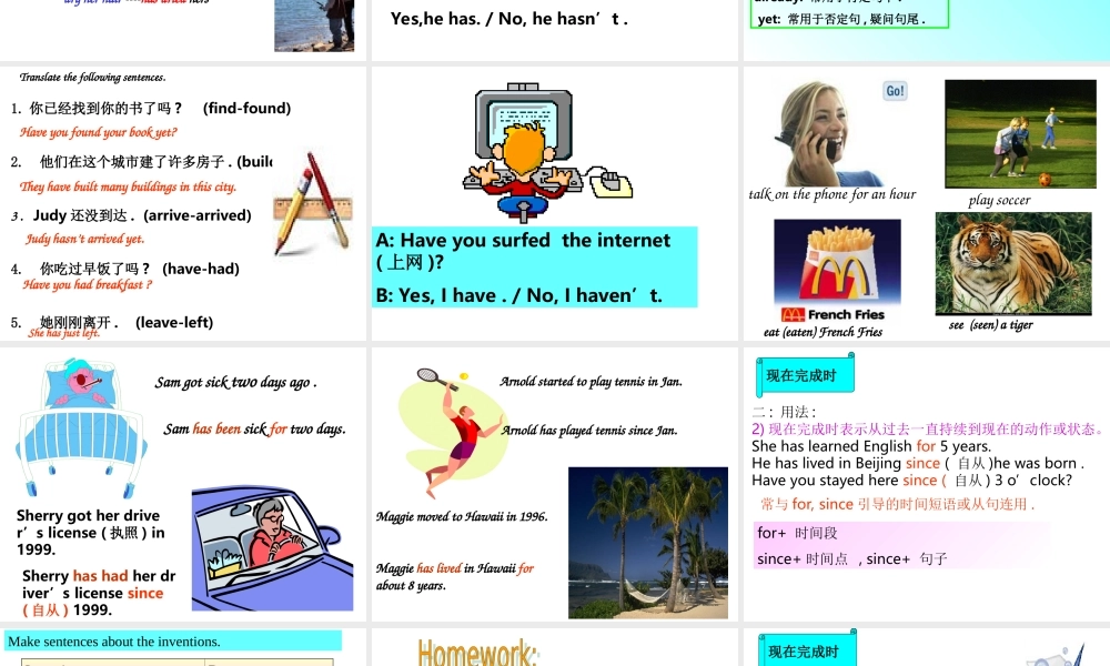 现在完成时(-new)