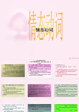 九年级英语Unit4 情态动词 课件仁爱版 课件