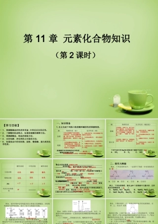 中考化学 第11章 元素化合物知识复习课件2 课件