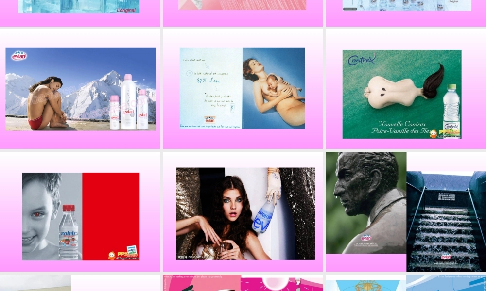 依云矿泉水广告策划平面广告赏析