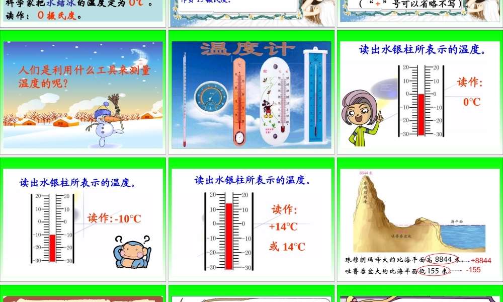 人教版_六年级数学下_认识负数PPT