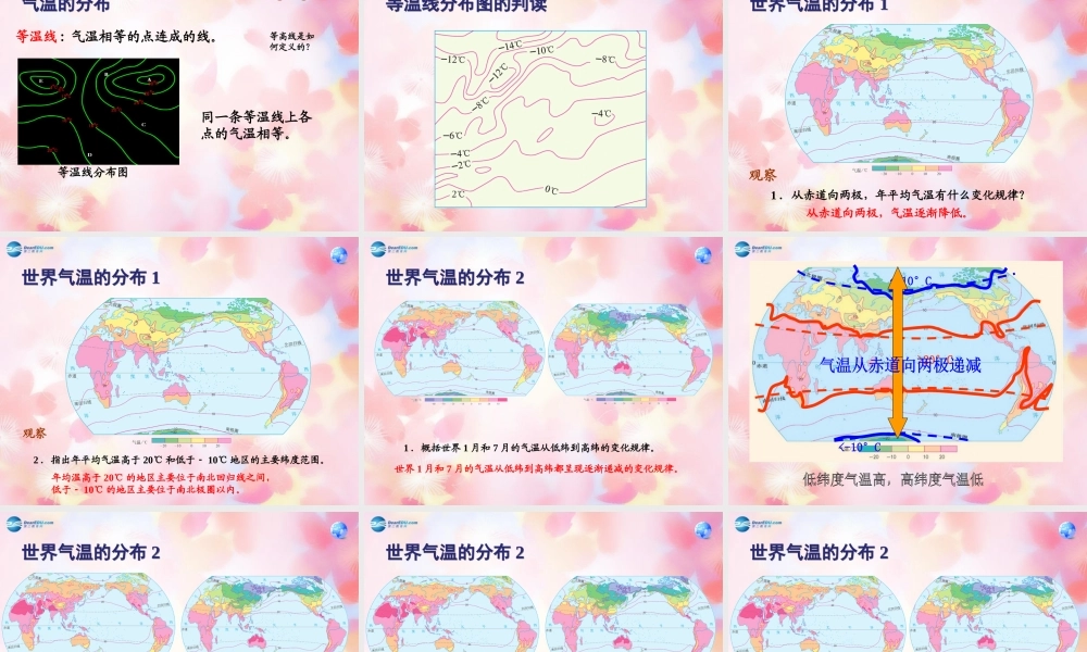 中学七年级地理上册 3.2 气温的变化与分布课件 (新版)新人教版 课件