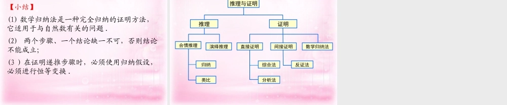 数学 2.3 数学归纳法2课件 新人教A版选修2-2 课件