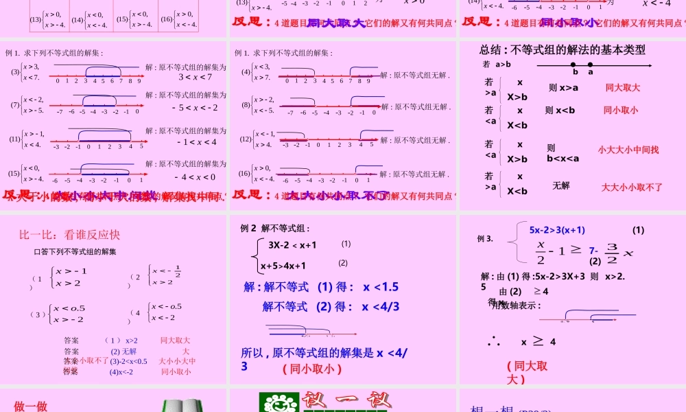 不等式组的解法2