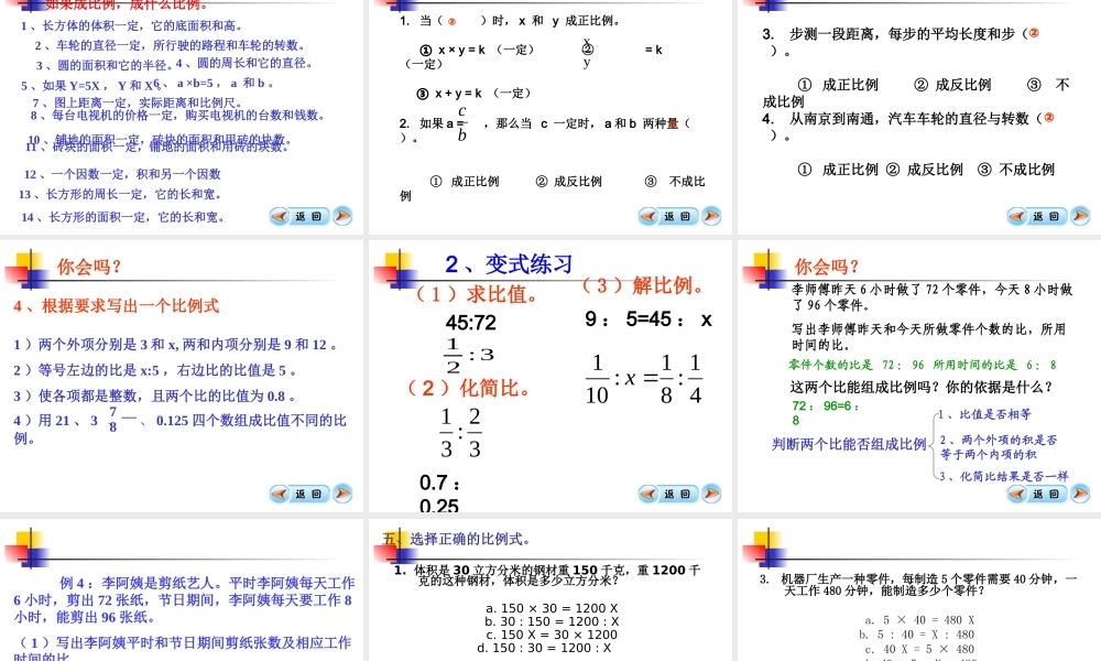 比和比例复习资料2