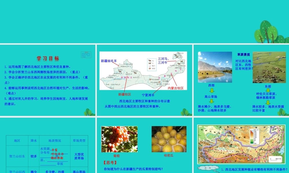 八年级地理下册 第八章 第一节 自然特征与农业(二牧区和灌溉农业区)课件 八年级地理下册 第八章 第一节 自然特征与农业课件+素材(新版)新人教版 八年级地理下册 第八章 第一节 自然特征与农业课件+素材(新版)新人教版