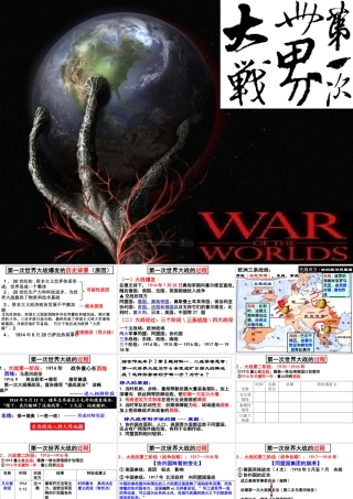 《第一次世界大战》经过