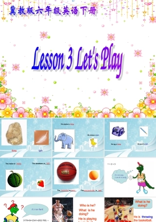 （冀教版）六年级英语下册课件Unit1Lesson3(2)