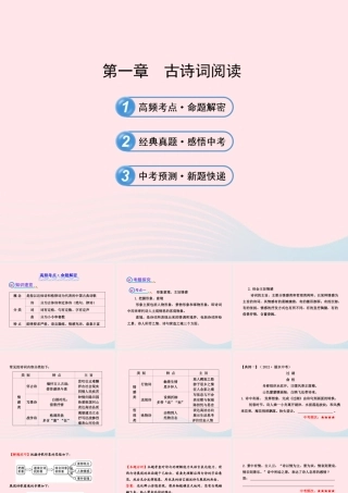 初中语文 3.1古诗词阅读课件 语文版 课件