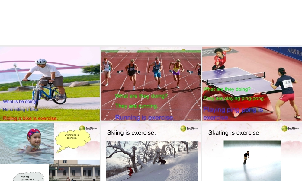 中学七年级英语下册 Lesson 54 Get Some Exercise！课件 冀教版 课件