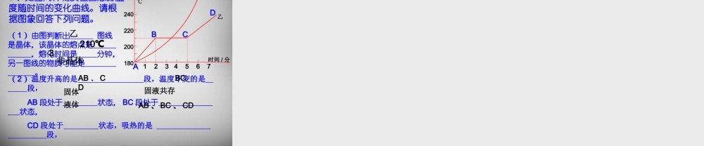 中学八年级物理上册 3.2 熔化和凝固课件1 (新版)新人教版 课件