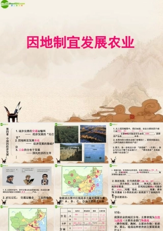 八年级地理上册 因地制宜发展农业课件 人教新课标版 课件