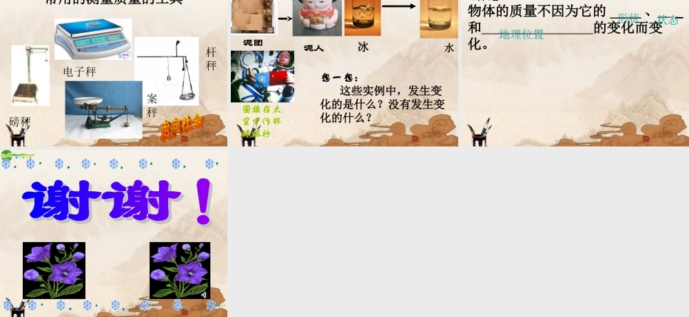 八年级物理上册 质量教学课件 教科版 课件